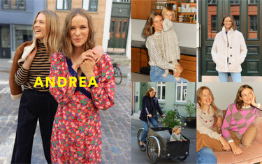 5 pictures of influencer Andrea styling different Boden pieces