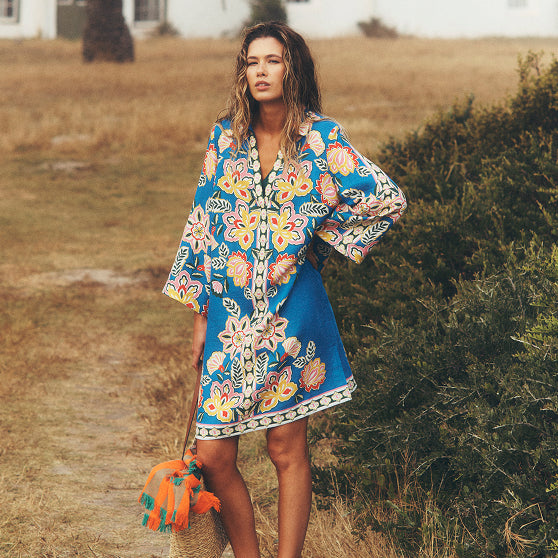 Half Zip Sweat Dress-Colour Block Marl | Boden UK