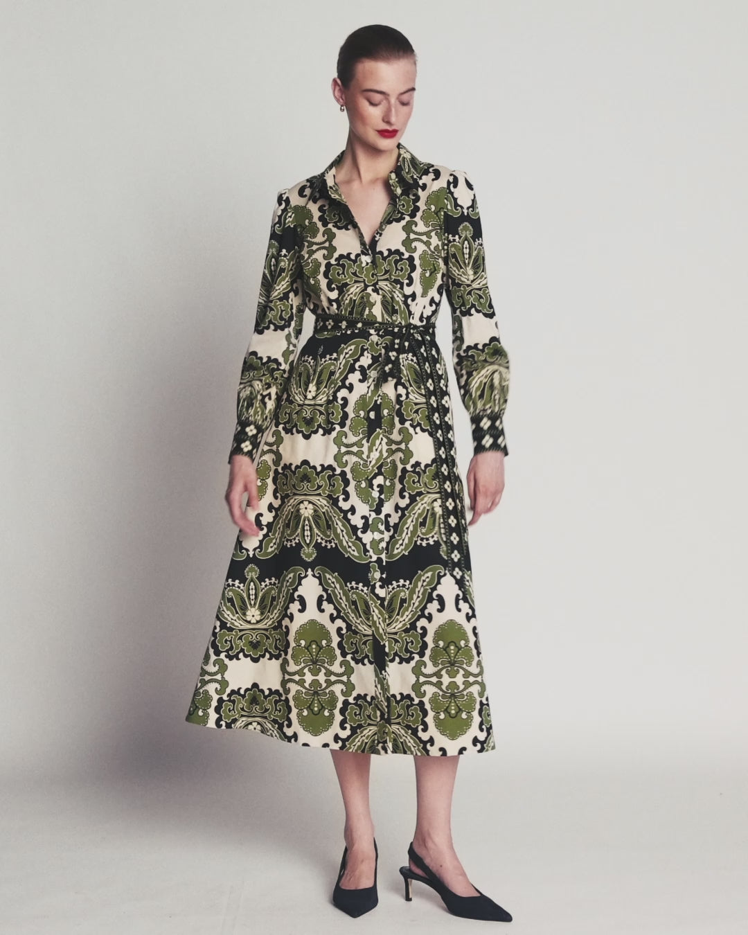 Maeve Cotton Midi Shirt Dress