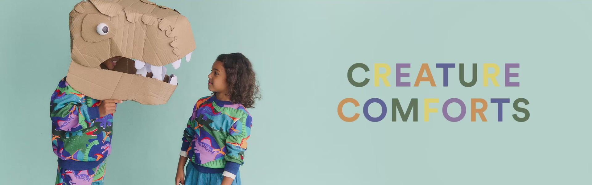 Video of kids wearing animal themed Boden clothes
