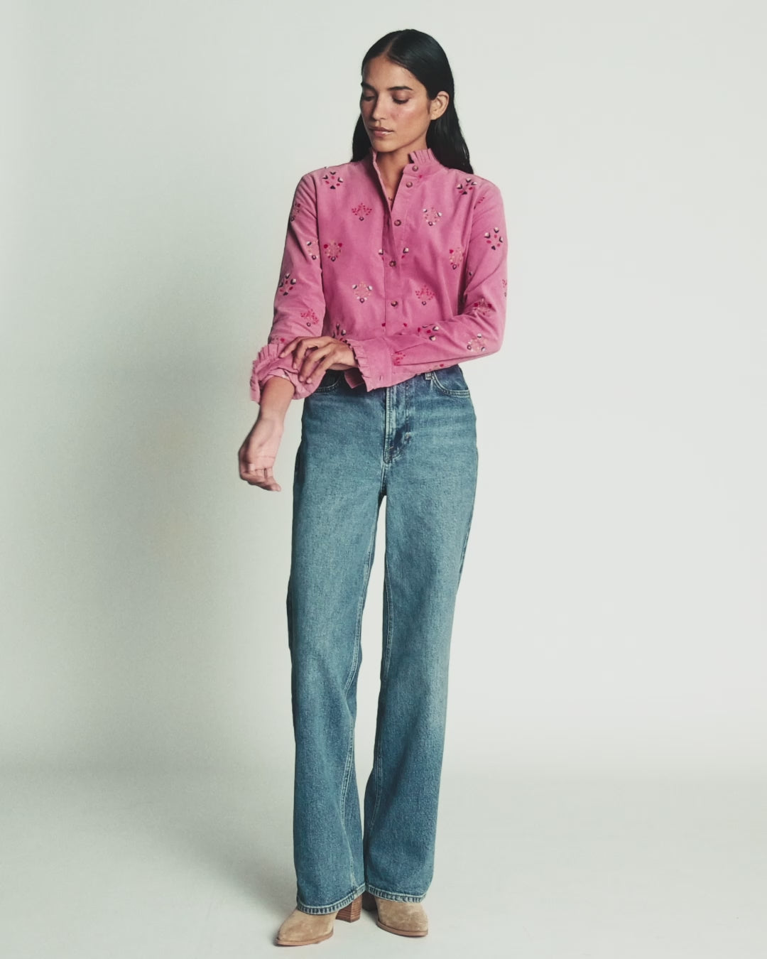 Sienna Frill Cord Shirt