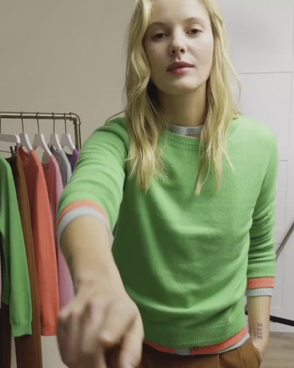 Eva Cashmere T-Shirt-Celadon Blue-3