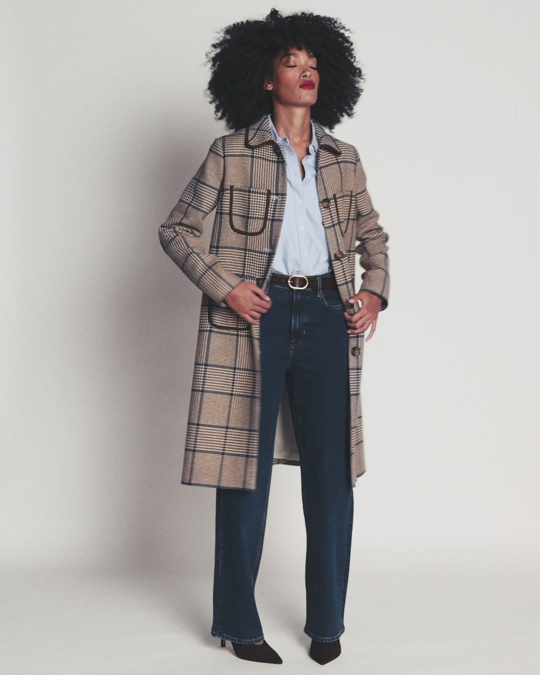 Patch Pocket Wool Blend Coat