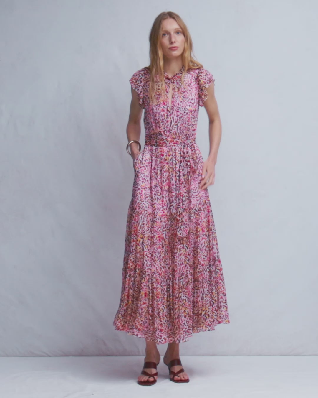 High Neck Sleeveless Dress