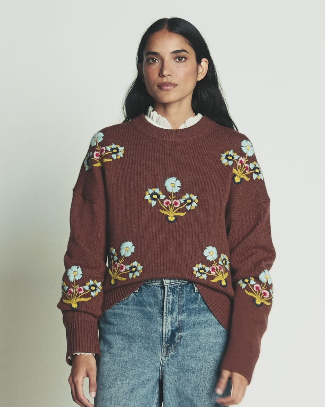 Ella Embroidered Knit Jumper