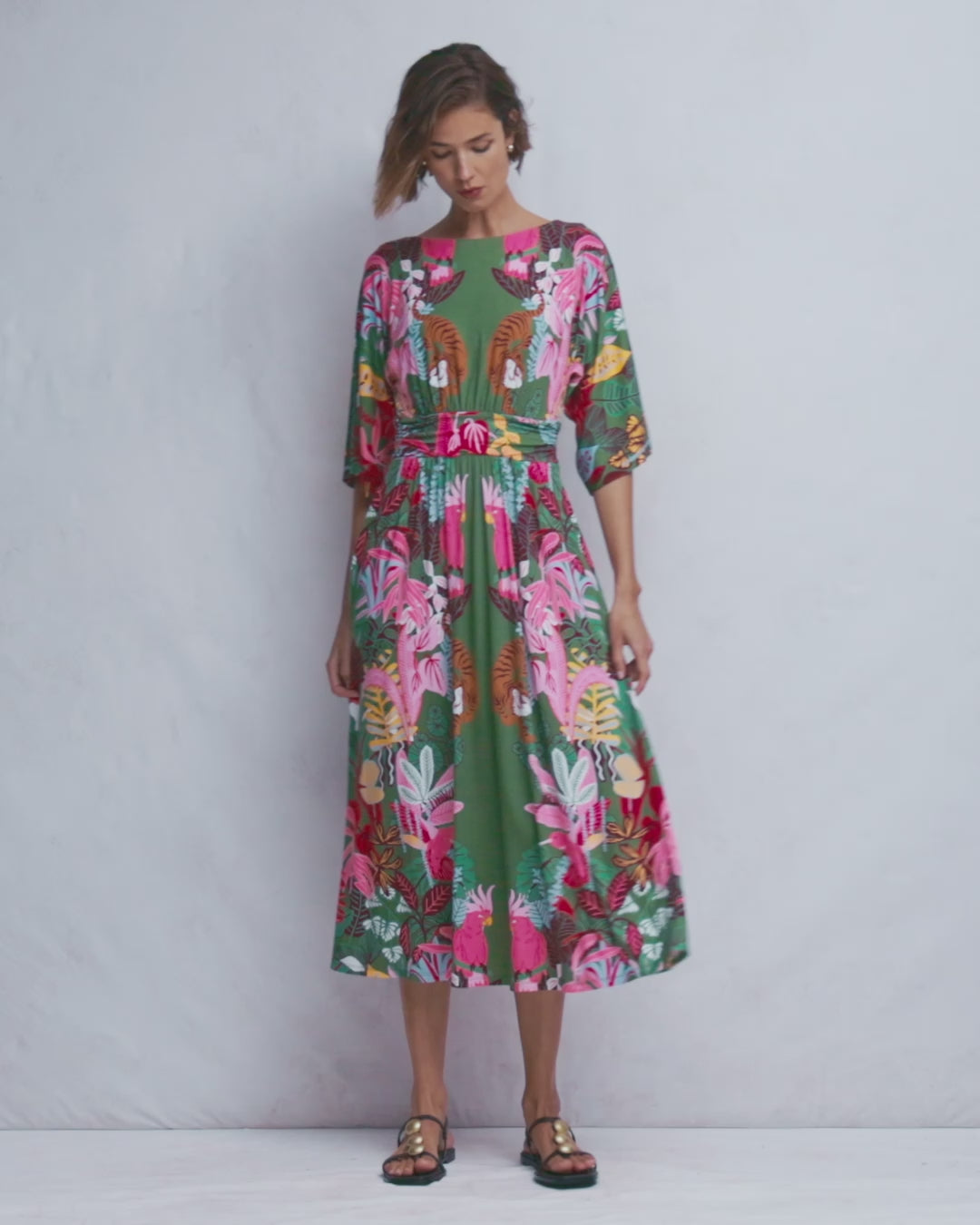 Imelda Kimono Jersey Dress