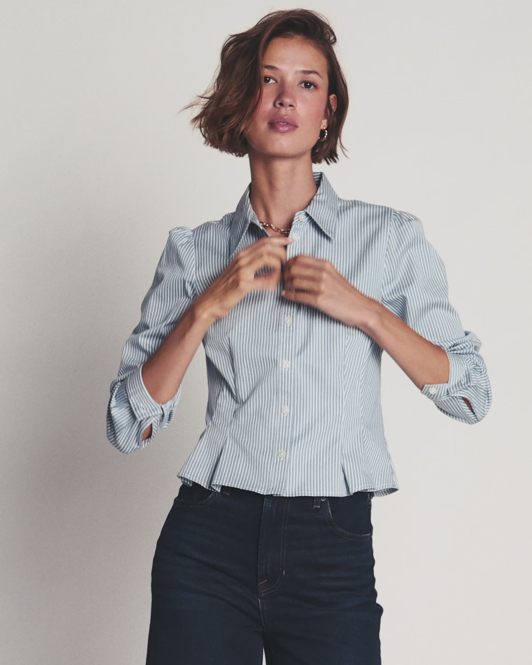 Julia Darted Cotton Shirt
